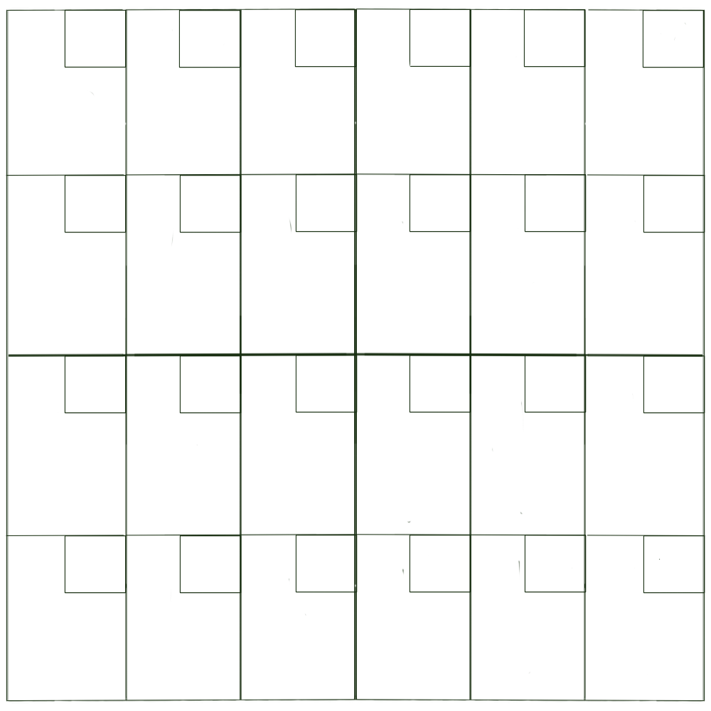 A grid of Shotali syllabetic characters